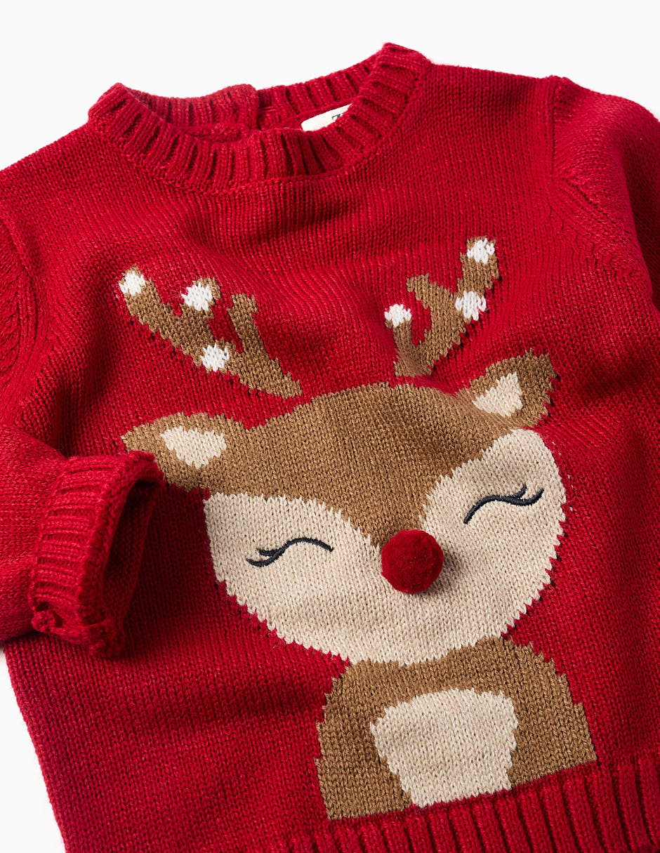 Suéter tejido Navidad para bebé niño 4