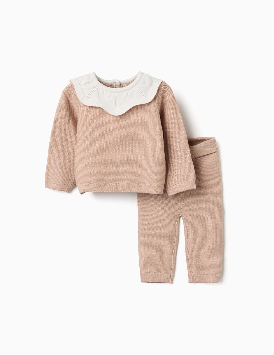 Conjunto Casual de Mezcla de materiales para Bebé / Infantil Niña