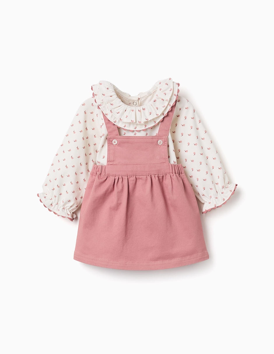 Conjunto Casual de Mezcla de materiales para Bebé / Infantil Niña