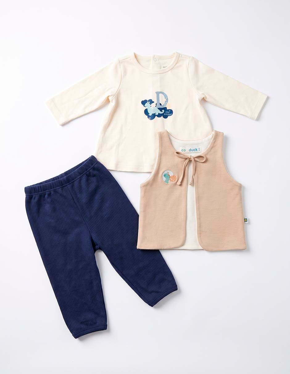 Conjunto casual de algodón para bebé niño 4