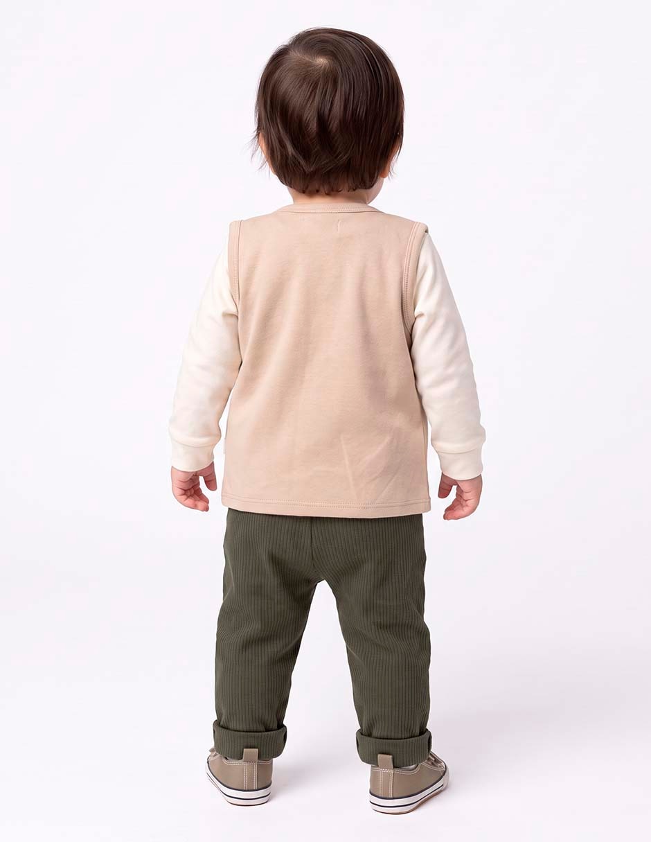 Conjunto casual de algodón para bebé niño 2