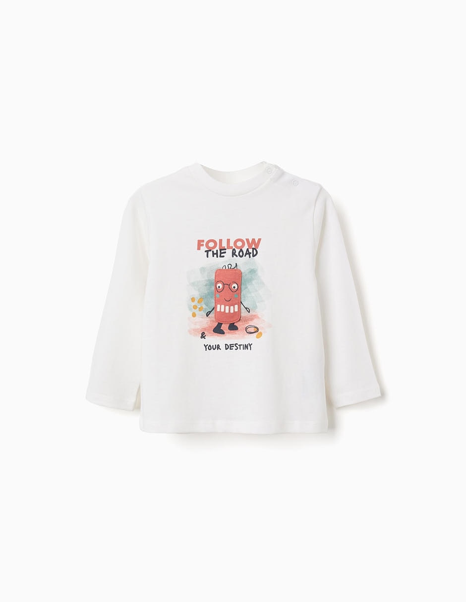 Playera manga larga para bebé niño Playera manga larga para bebé niño