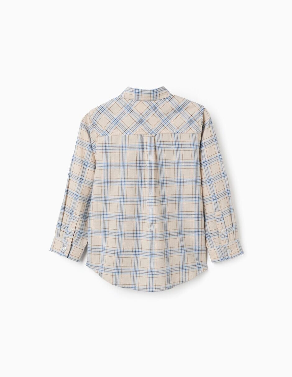 Camisa casual de algodón manga larga para bebé niño 3