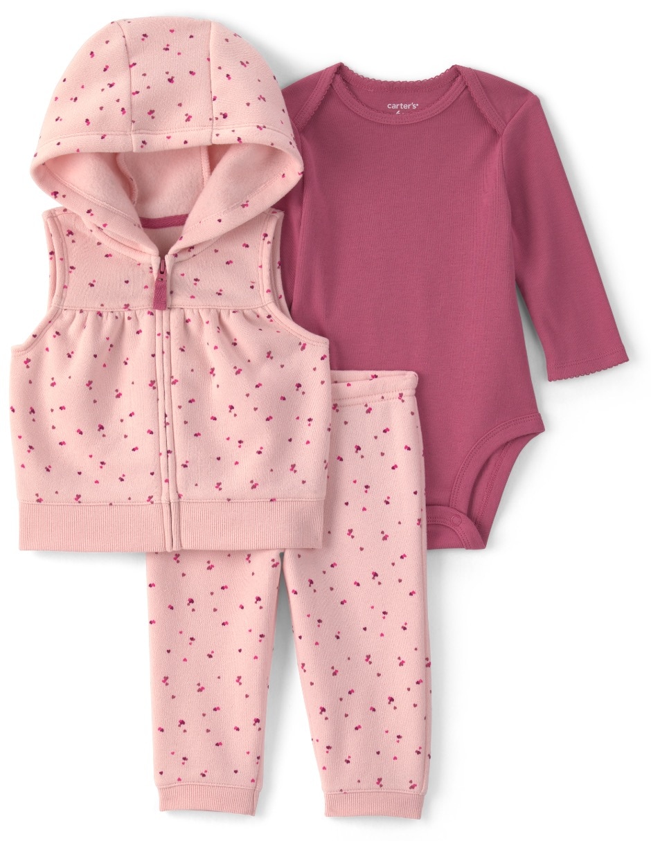 Conjunto casual de algodón para bebé niña Conjunto casual de algodón para bebé niña