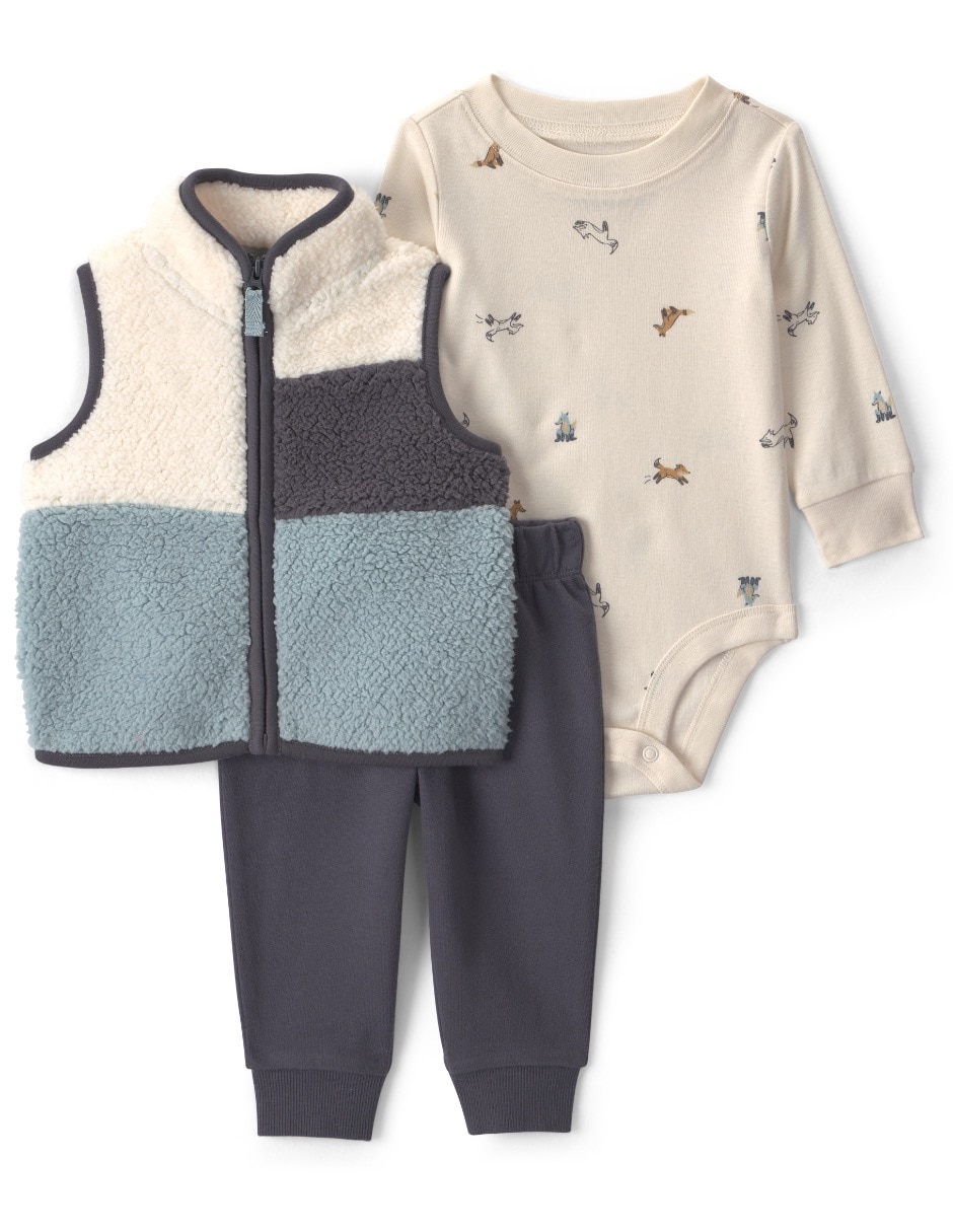 Conjunto casual de algodón para bebé niño Conjunto casual de algodón para bebé niño