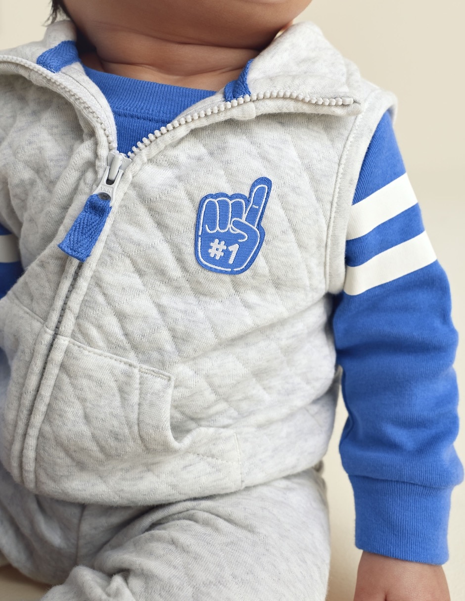Conjunto casual de algodón para bebé niño 4