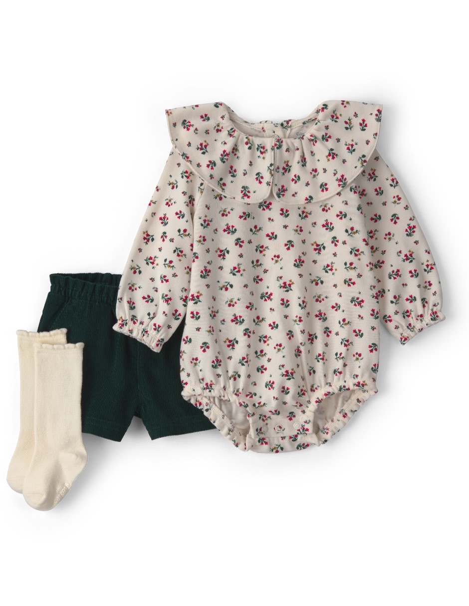 Conjunto overol para bebé niña Conjunto overol para bebé niña
