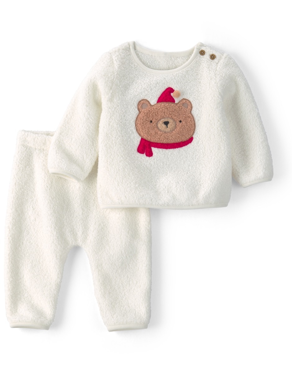 Conjunto pantalón de algodón para bebé unisex Conjunto pantalón de algodón para bebé unisex