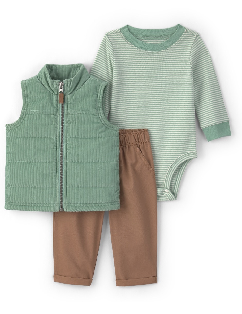 Conjunto casual de algodón para bebé niño