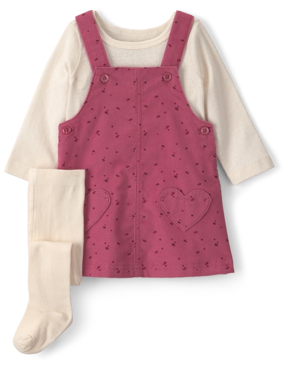 Conjunto casual de algodón para bebé niña