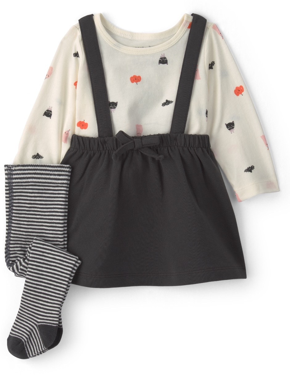 Conjunto casual de algodón para bebé niña