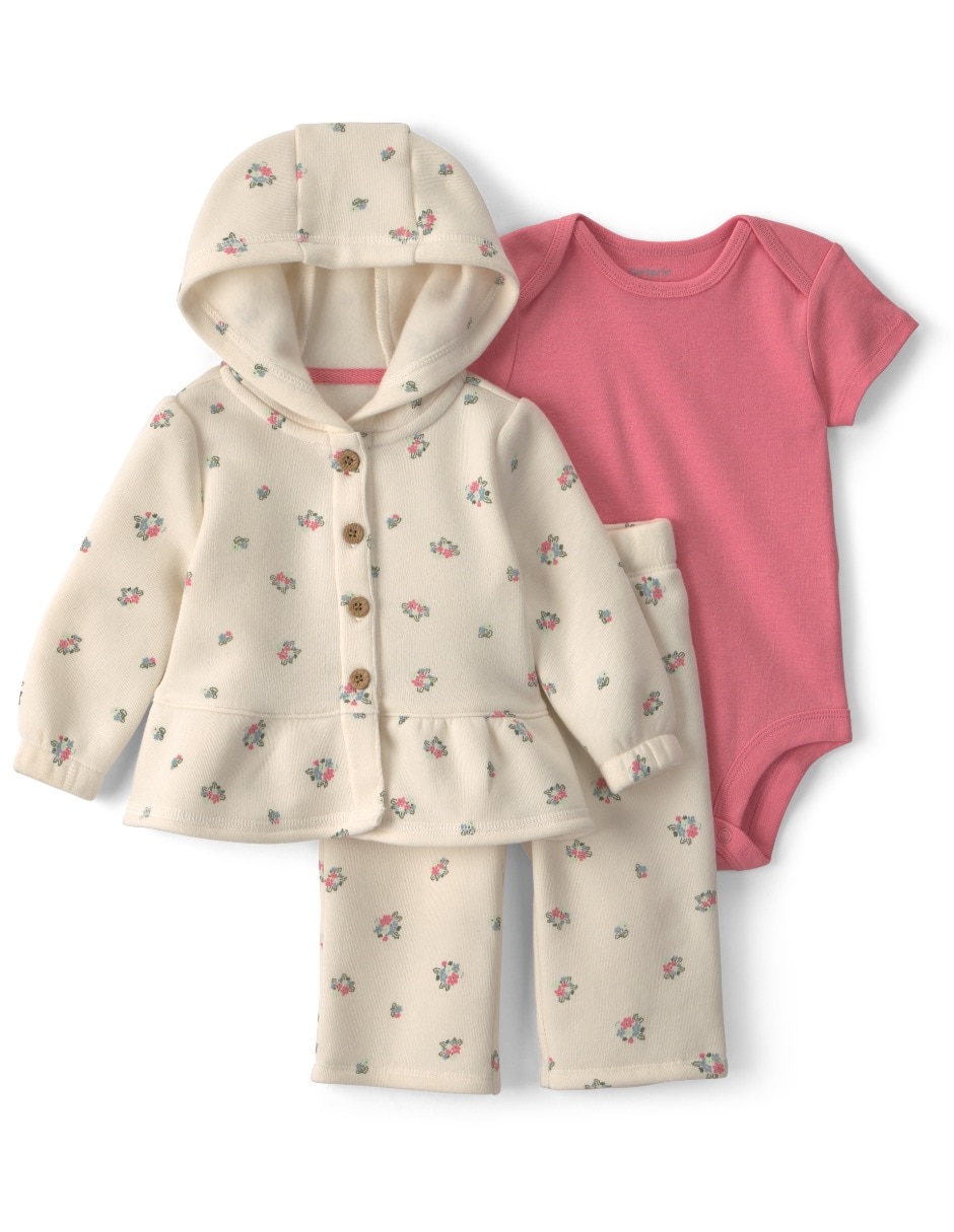 Conjunto casual de algodón para bebé niña Conjunto casual de algodón para bebé niña