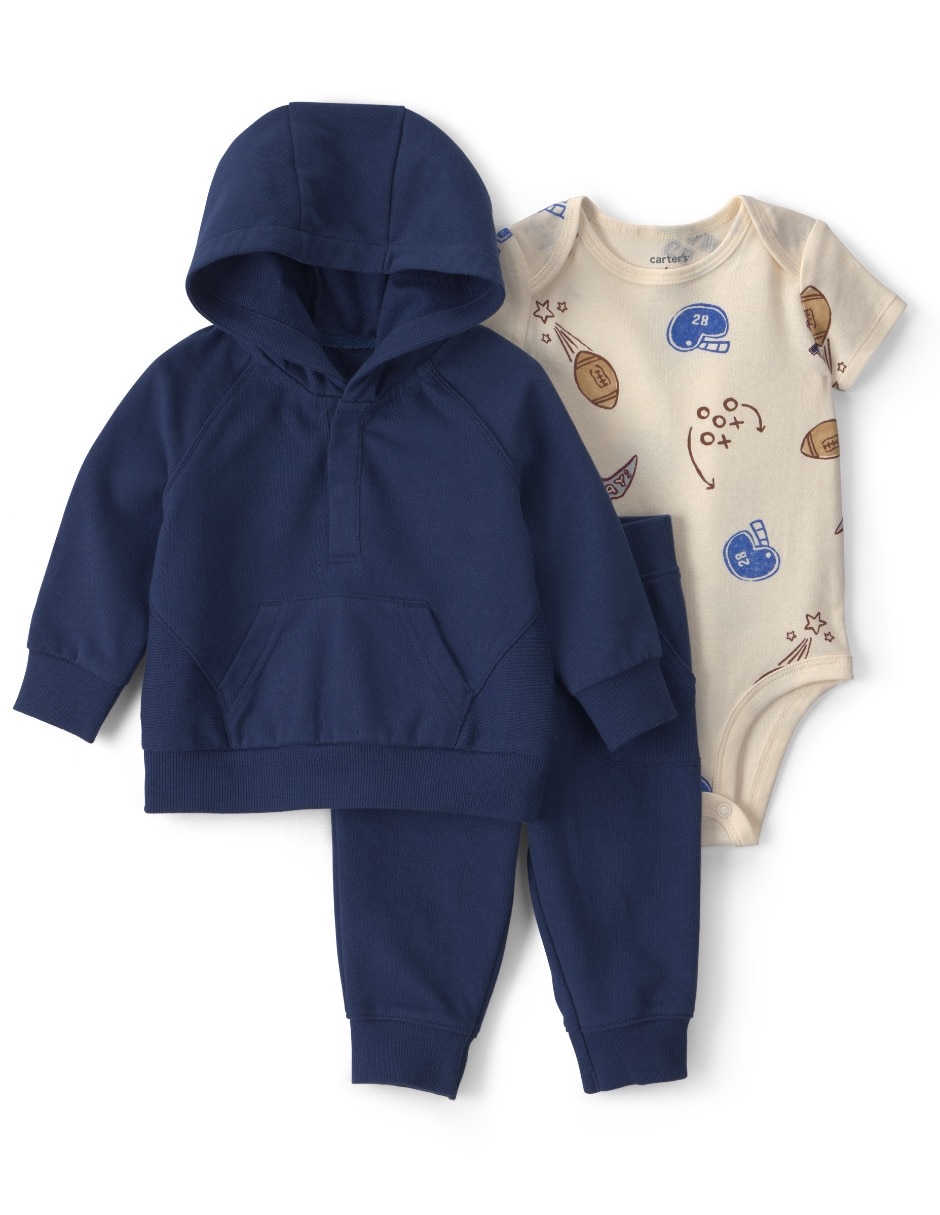 Conjunto casual de algodón para bebé niño Conjunto casual de algodón para bebé niño