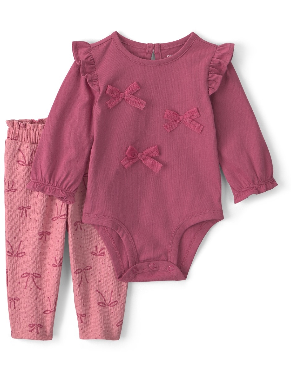 Conjunto casual de algodón para bebé niña Conjunto casual de algodón para bebé niña