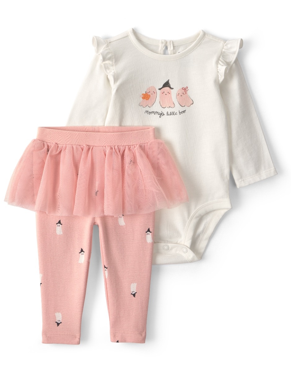 Conjunto casual de algodón para bebé niña Conjunto casual de algodón para bebé niña
