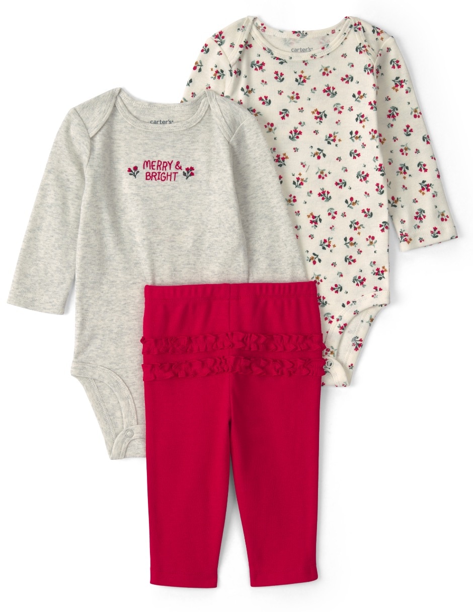Conjunto casual de algodón para bebé niña Conjunto casual de algodón para bebé niña