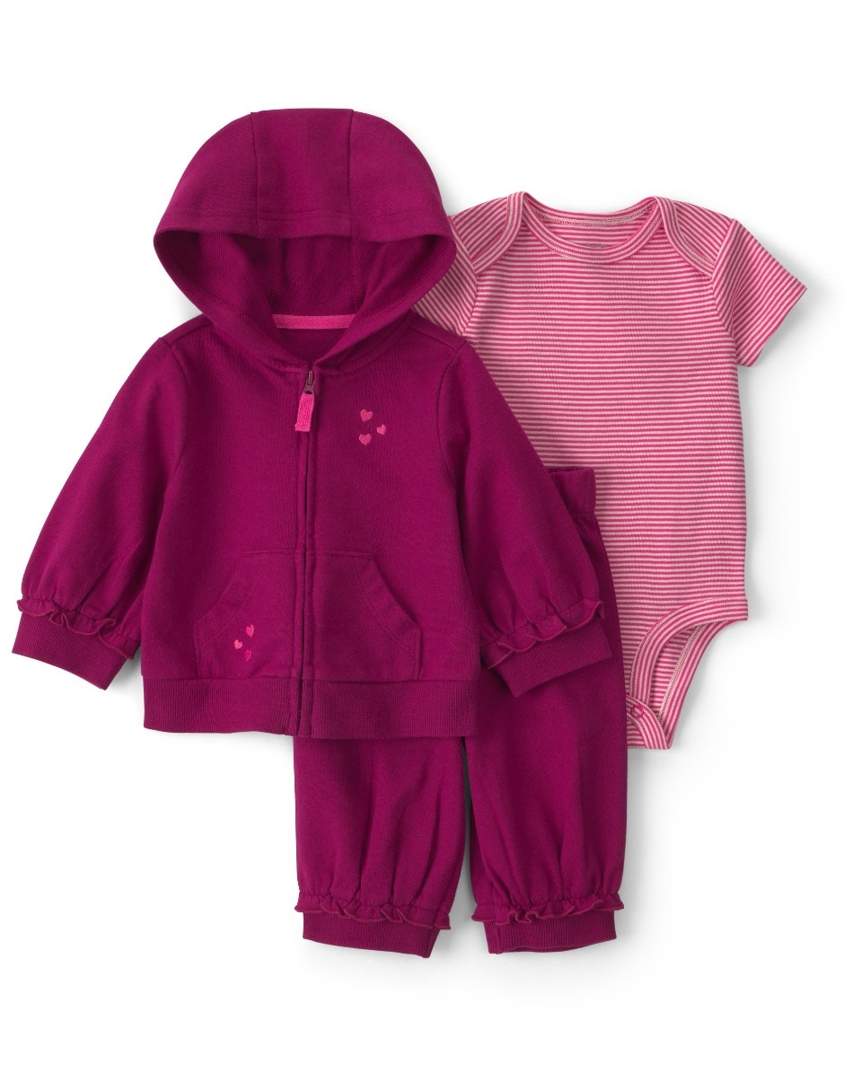 Conjunto casual de algodón para bebé niña Conjunto casual de algodón para bebé niña