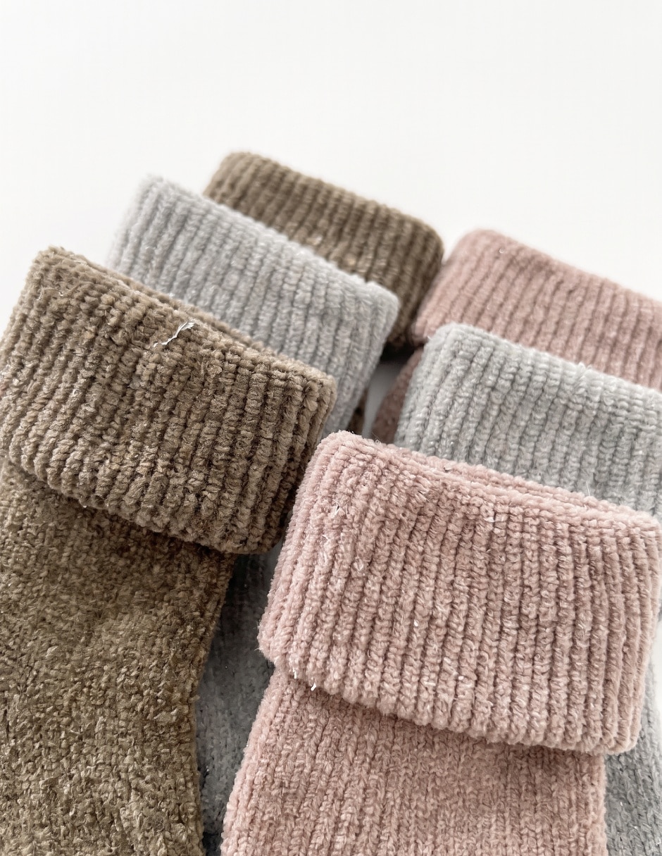 Set de tín antiderrapante de algodón para bebé unisex 6 pares 2