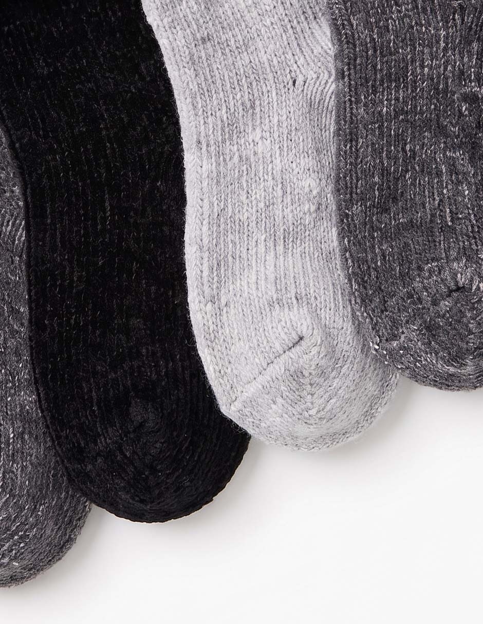 Set de tín antiderrapante de algodón para bebé unisex 6 pares 3