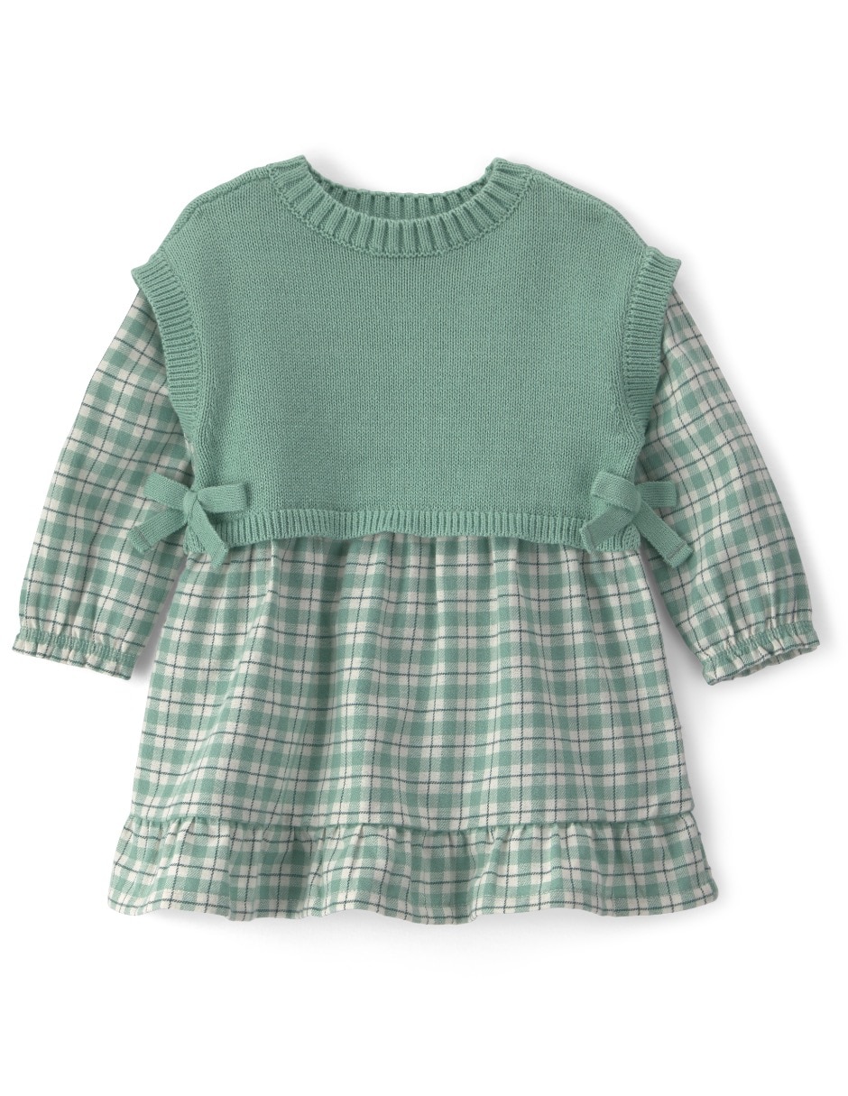 Vestido manga regular para bebé niña Vestido manga regular para bebé niña