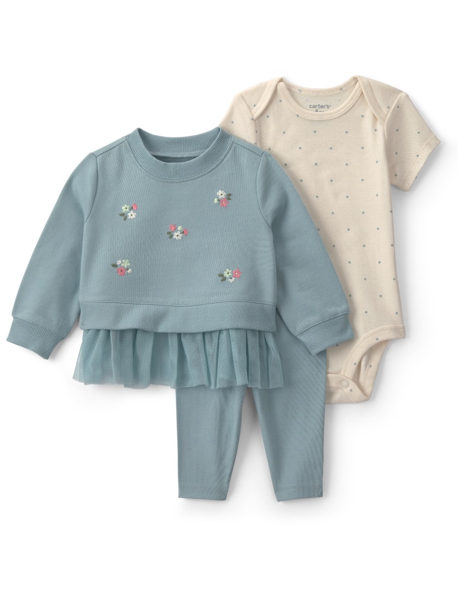 Conjunto casual de algodón para bebé niña Conjunto casual de algodón para bebé niña