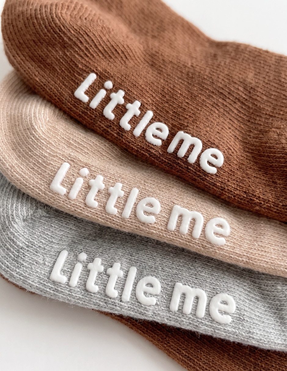 Set calcetín antiderrapante de algodón para bebé unisex 6 pares 3