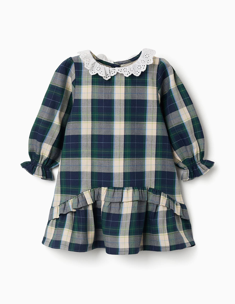 Vestido manga larga para niña