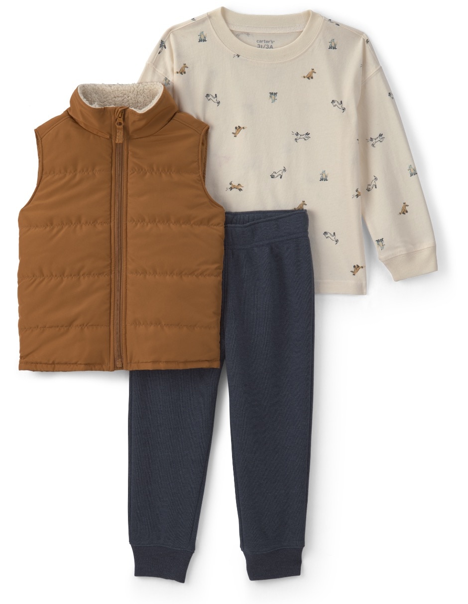 Conjunto casual de algodón para infantil niño Conjunto casual de algodón para infantil niño