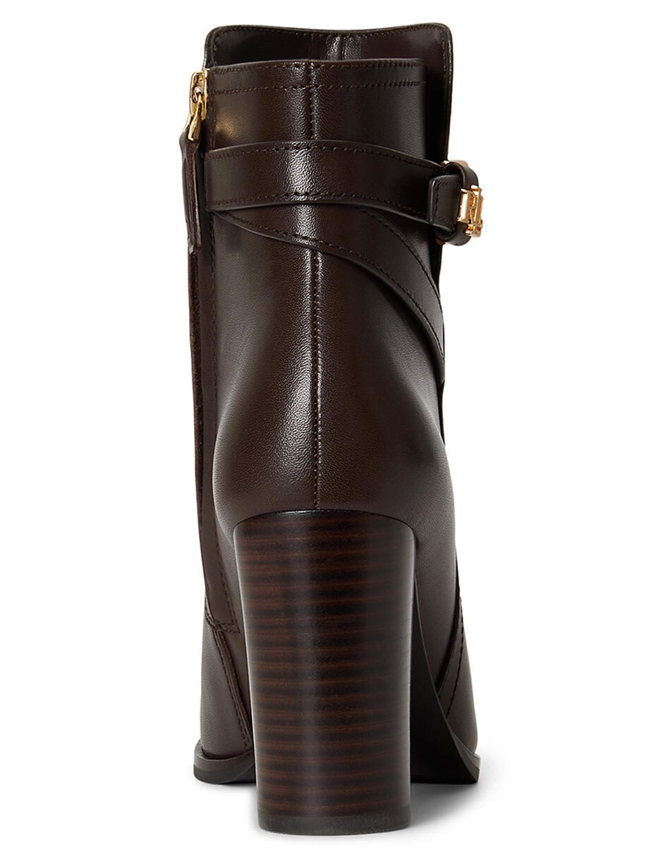 Bota arriba del tobillo de piel para mujer 2