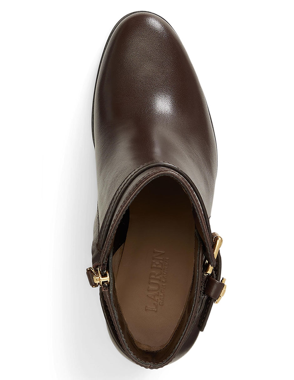 Bota arriba del tobillo de piel para mujer 4