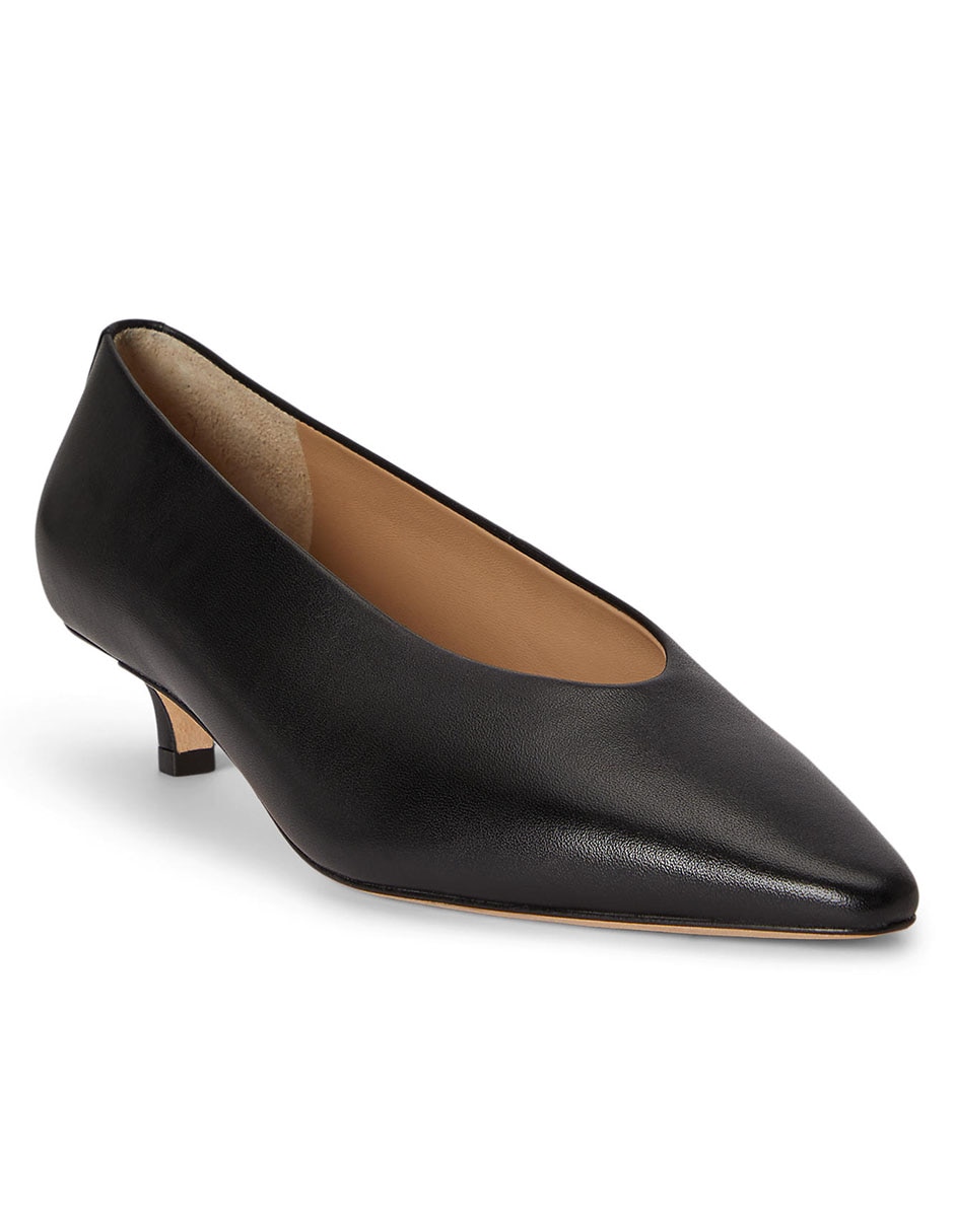 Zapato de tacón de piel para mujer
