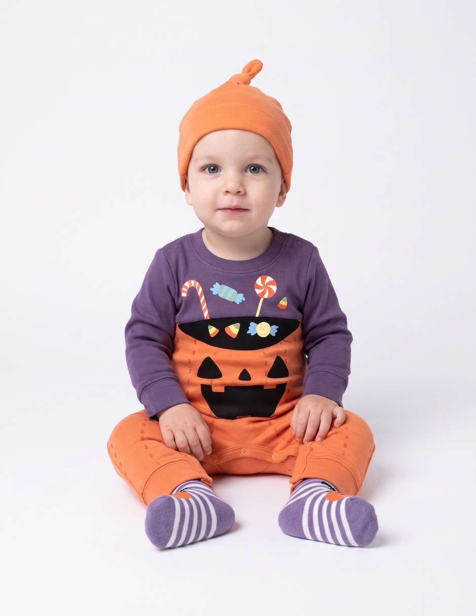 Conjunto Casual HALLOWEEN de Algodón para Bebé Niño 4