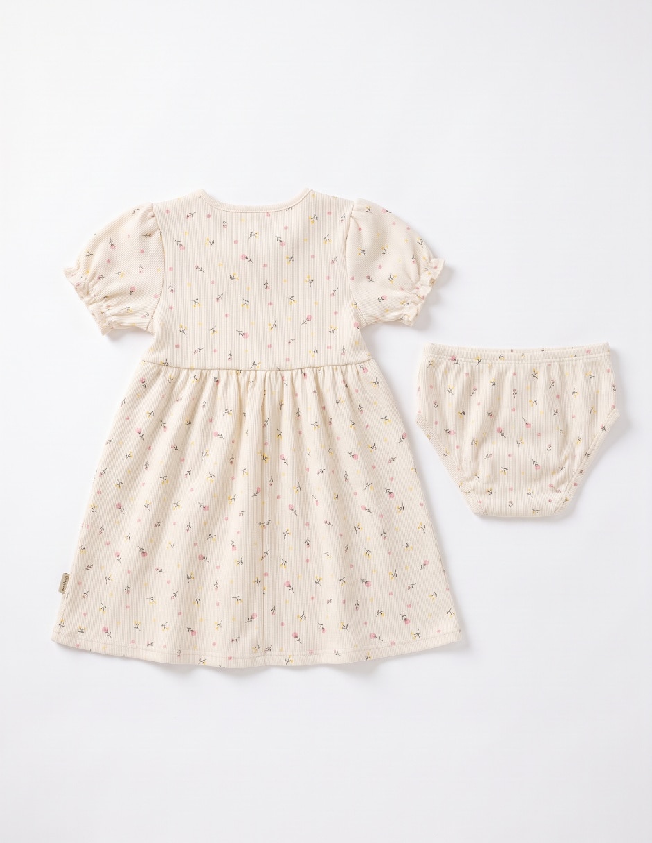 Conjunto casual de algodón y elastano para bebé niña 4
