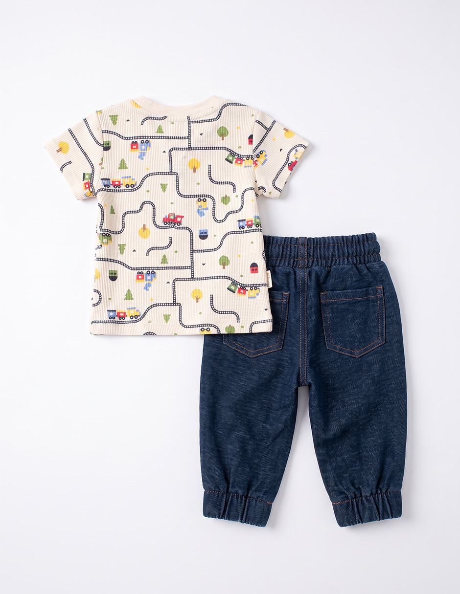 Conjunto pantalón de algodón para bebé niño 4
