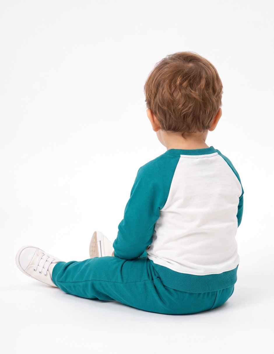 Conjunto pants sudadera para bebé niño 2
