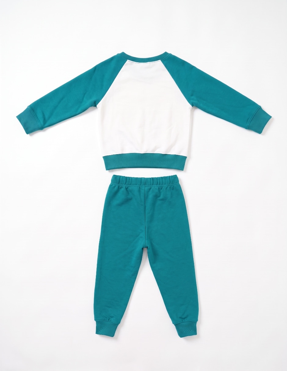 Conjunto pants sudadera para bebé niño 4