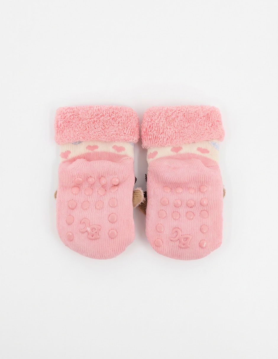 Calcetines antiderrapante de algodón para bebé niña 2