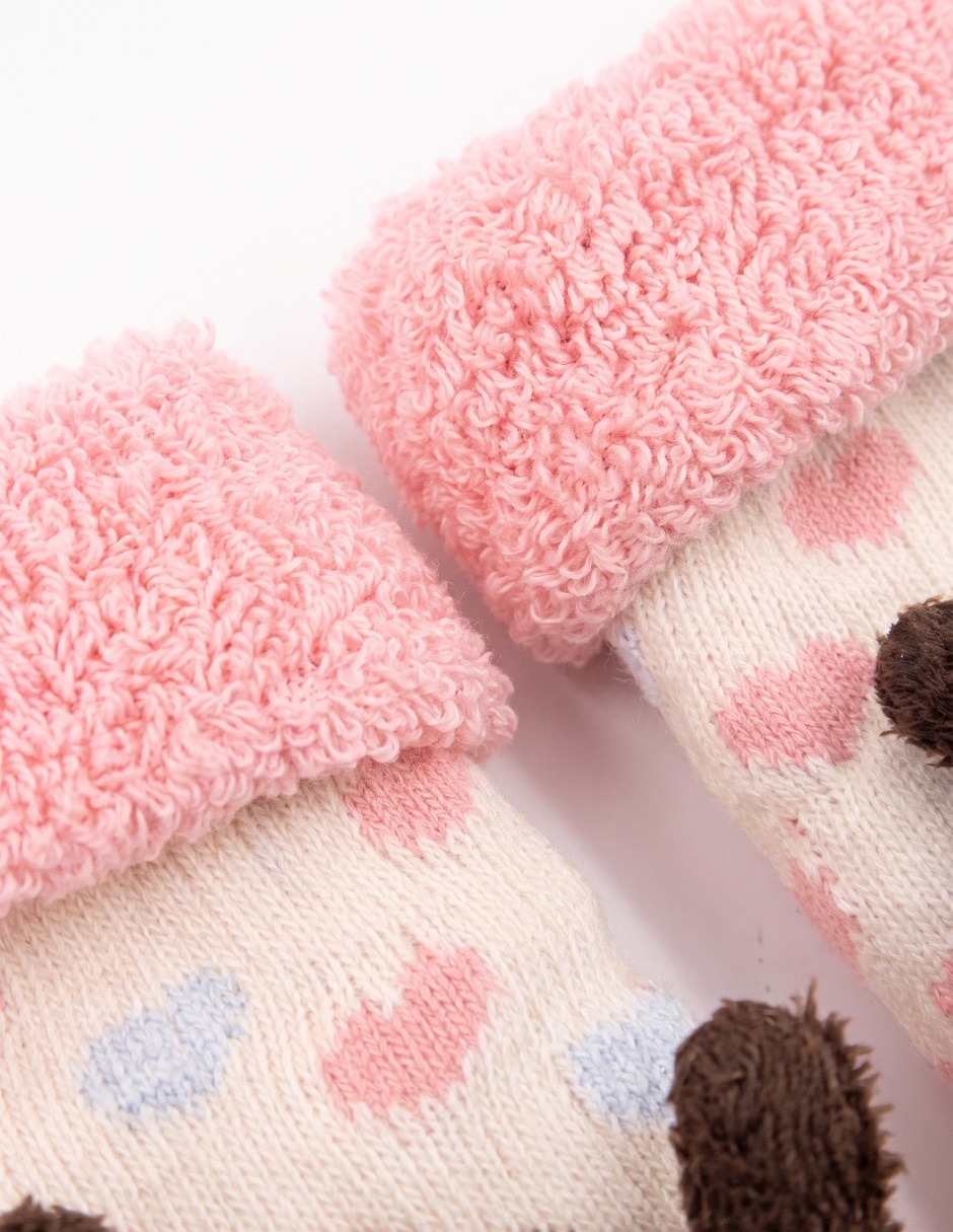 Calcetines antiderrapante de algodón para bebé niña 4