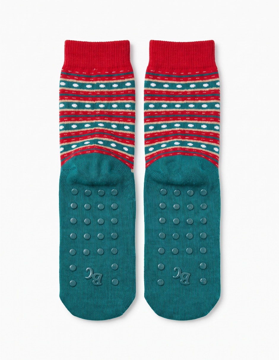 Calcetines antiderrapante navidad de algodón para bebé 2