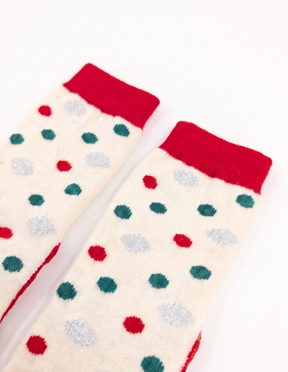 Calcetines antiderrapante navidad de algodón para bebé 4