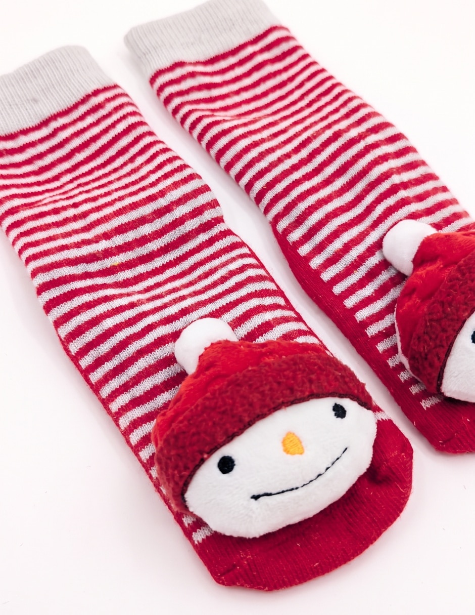 Calcetín navideño antideslizante para bebé 4