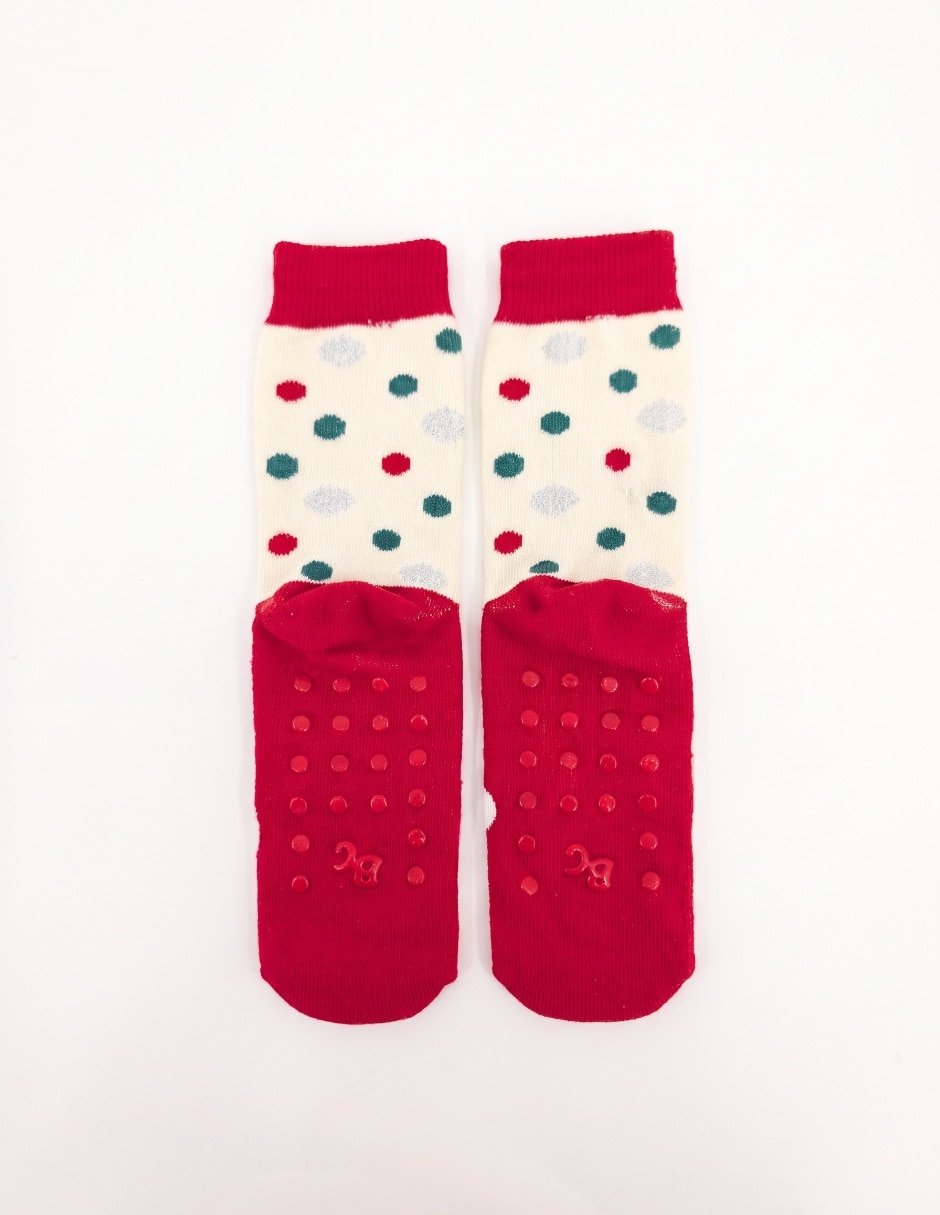 Calcetines antiderrapante navidad de algodón para bebé 2