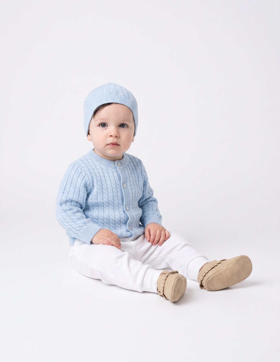 Suéter tejido para bebé niña 4