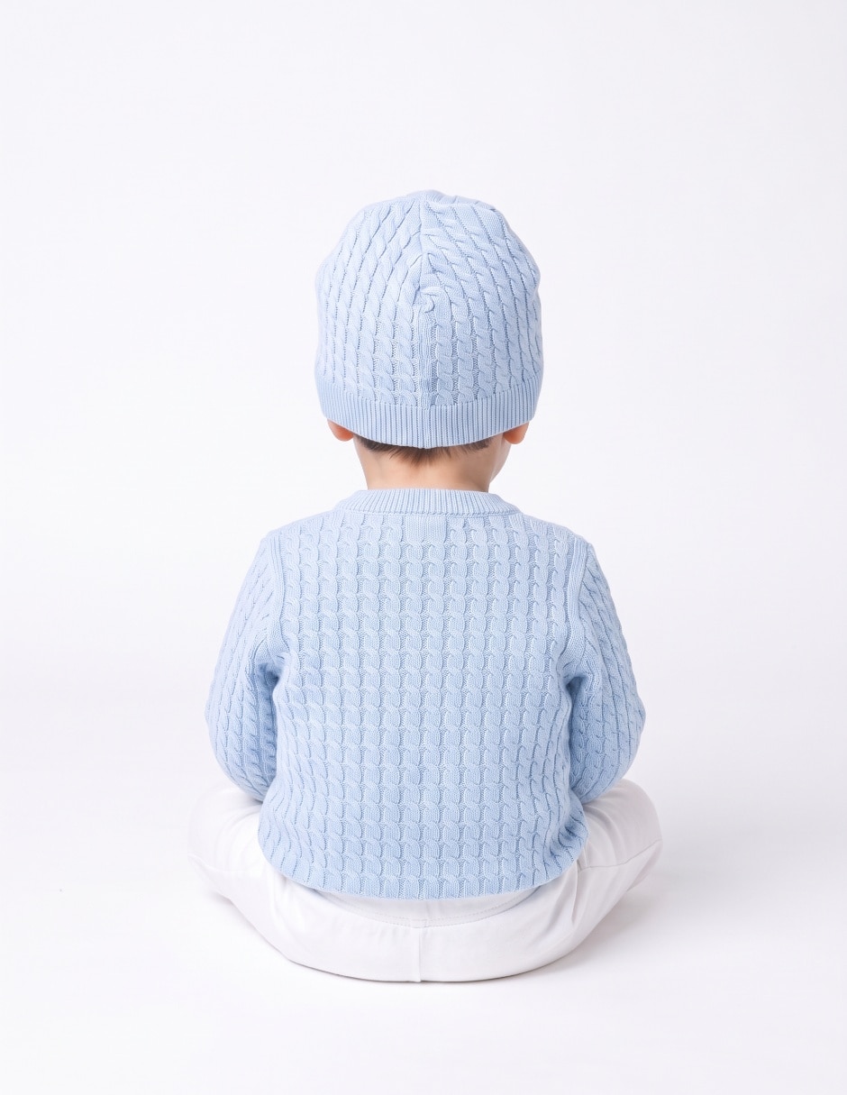 Suéter tejido para bebé niña 5