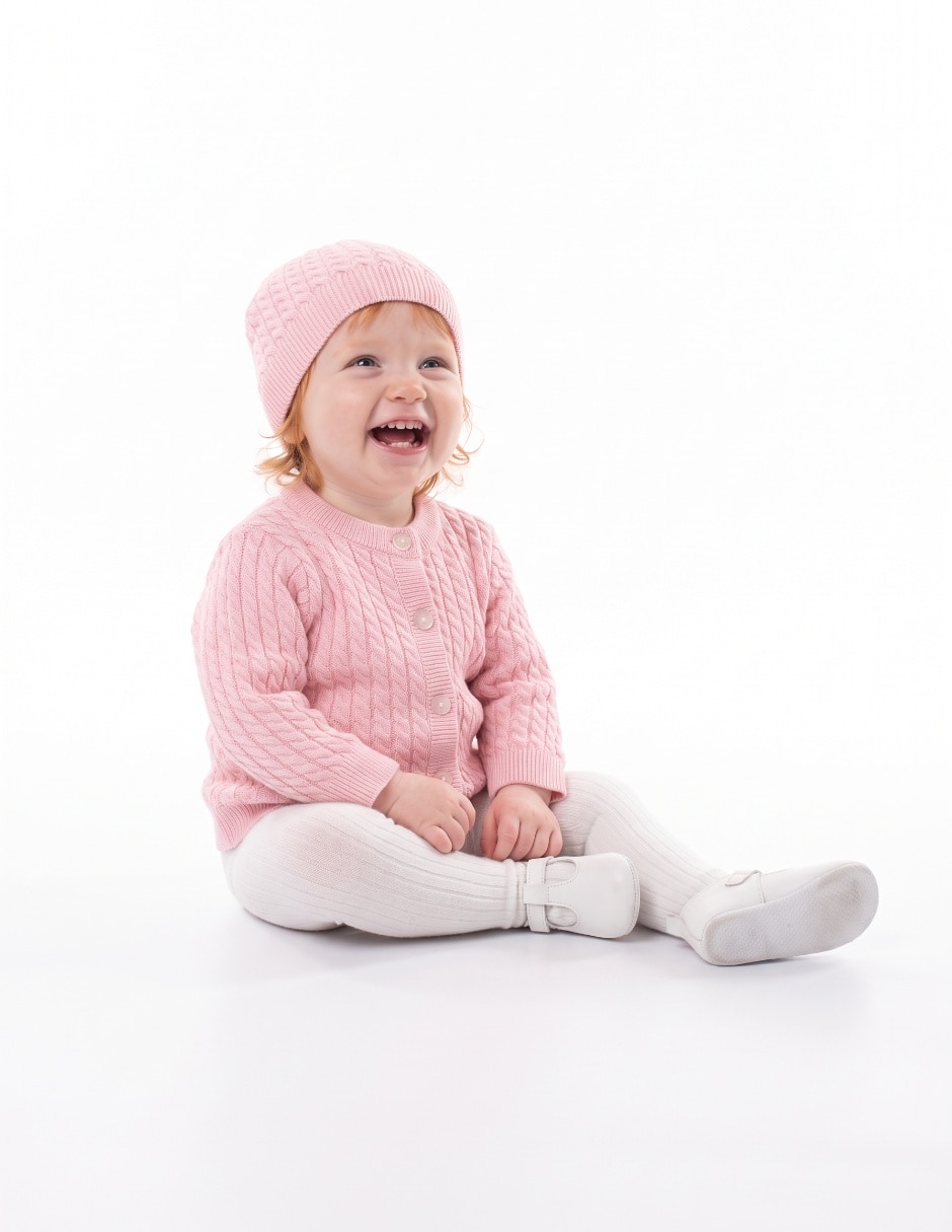 Suéter tejido para bebé niña 4
