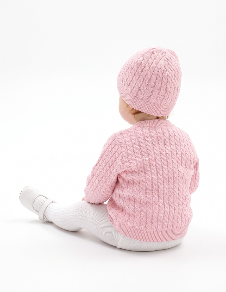Suéter tejido para bebé niña 5