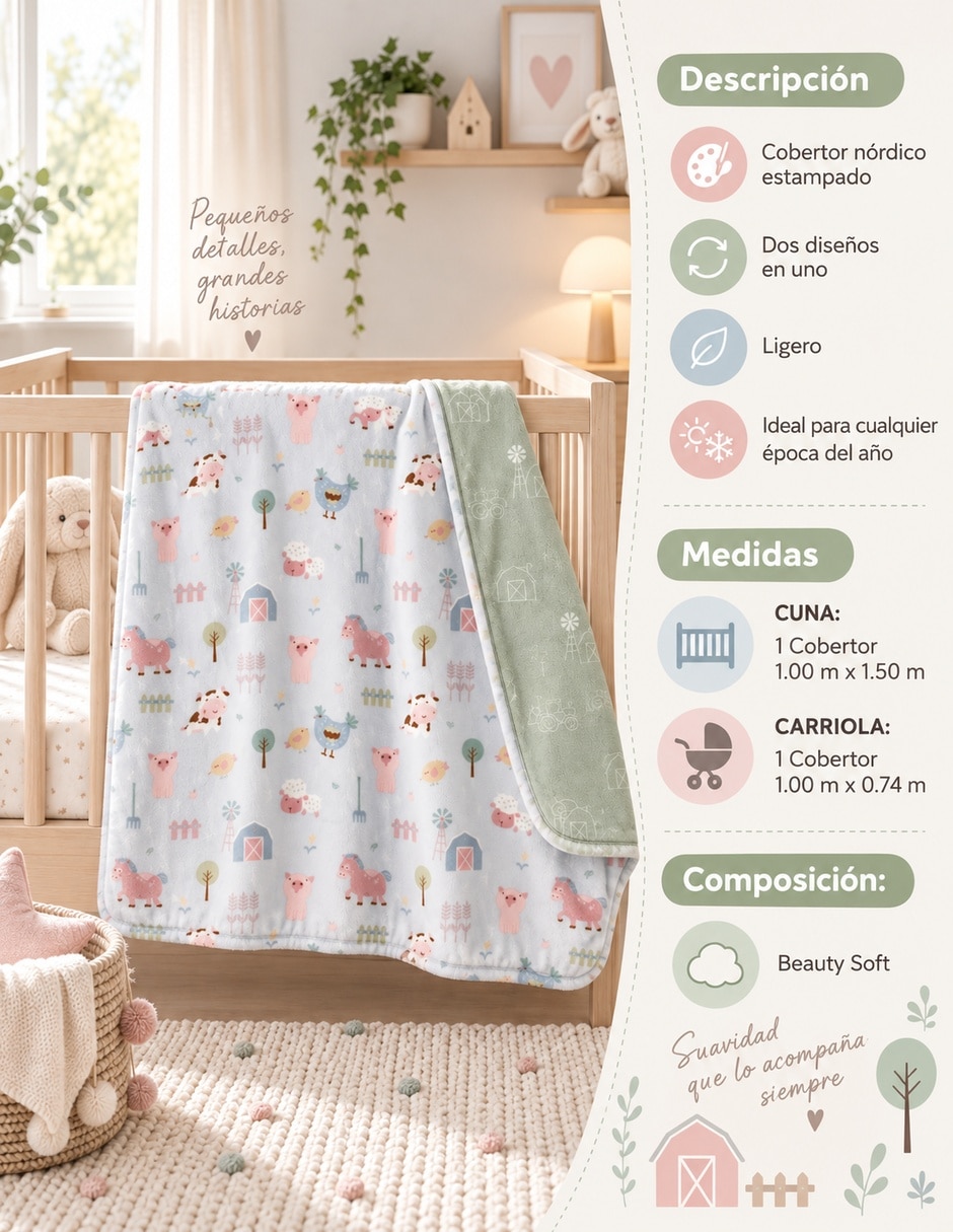 Cobertor sirena estampado infantil 3