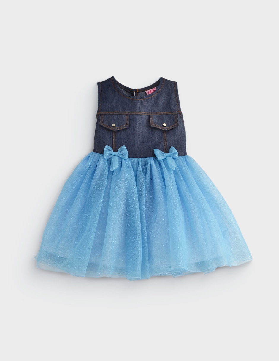 Vestido ves saori para bebé niña