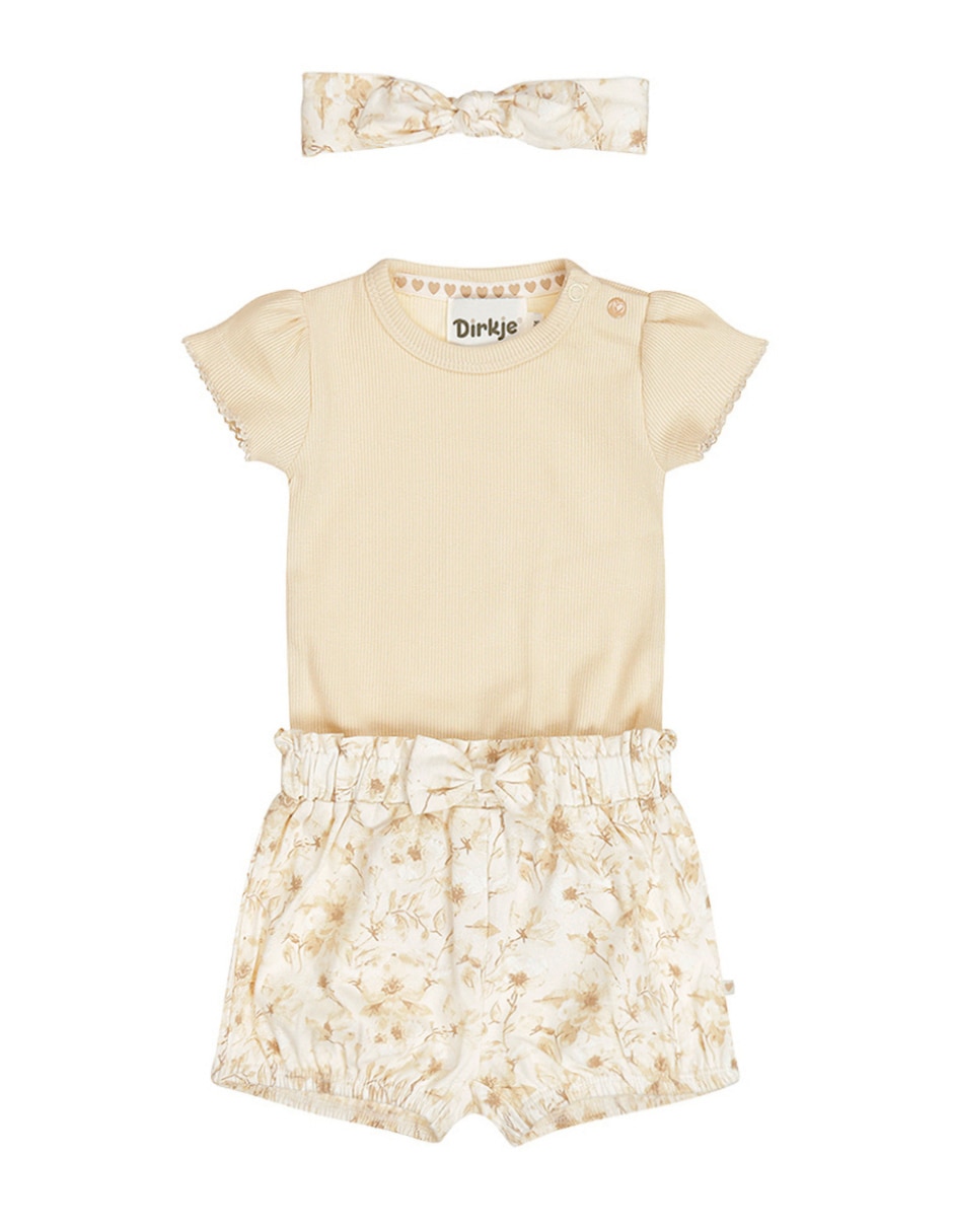 Conjunto Casual de Algodón y elastano para Bebé Niña