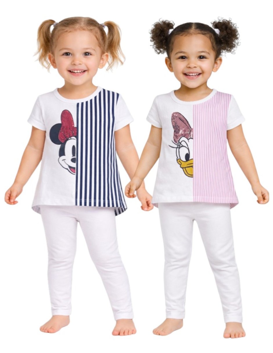 Set playera/Playera Minnie Mouse Minnie Mouses manga Larga para Infantil Niña Set playera/Playera Minnie Mouse Minnie Mouses manga Larga para Infantil Niña